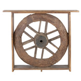 Classic Home 53" Reclaimed Wood Wheel Console Table Model 59011403